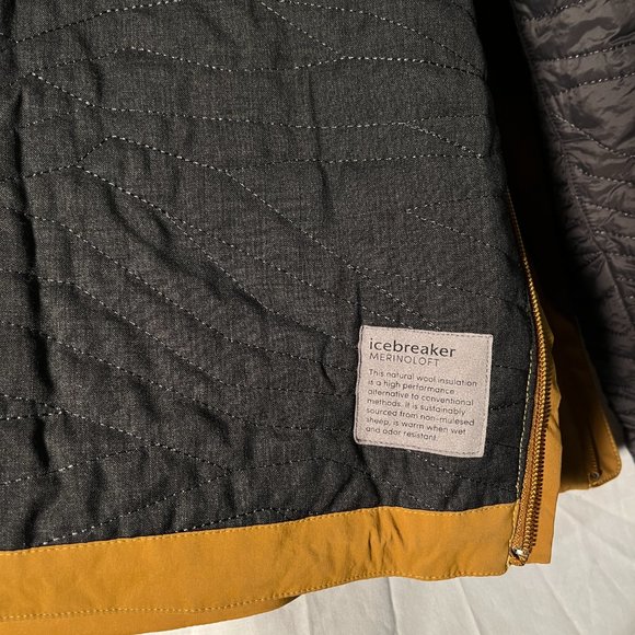 Westerly Hooded Anorak Pullover Merino Loft Jacket CURRY - Small New Lightweight - Picture 7 of 16